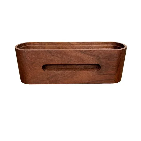 Decent Wooden Phone Stand Maple & Black Walnut Compact & Stylish Design Natural